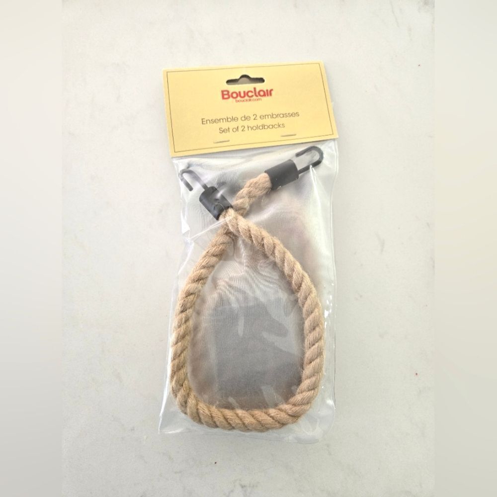 New Bouclair curtain ties